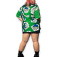 90’s Graphic Print Button Down Shirt (1X/2X)