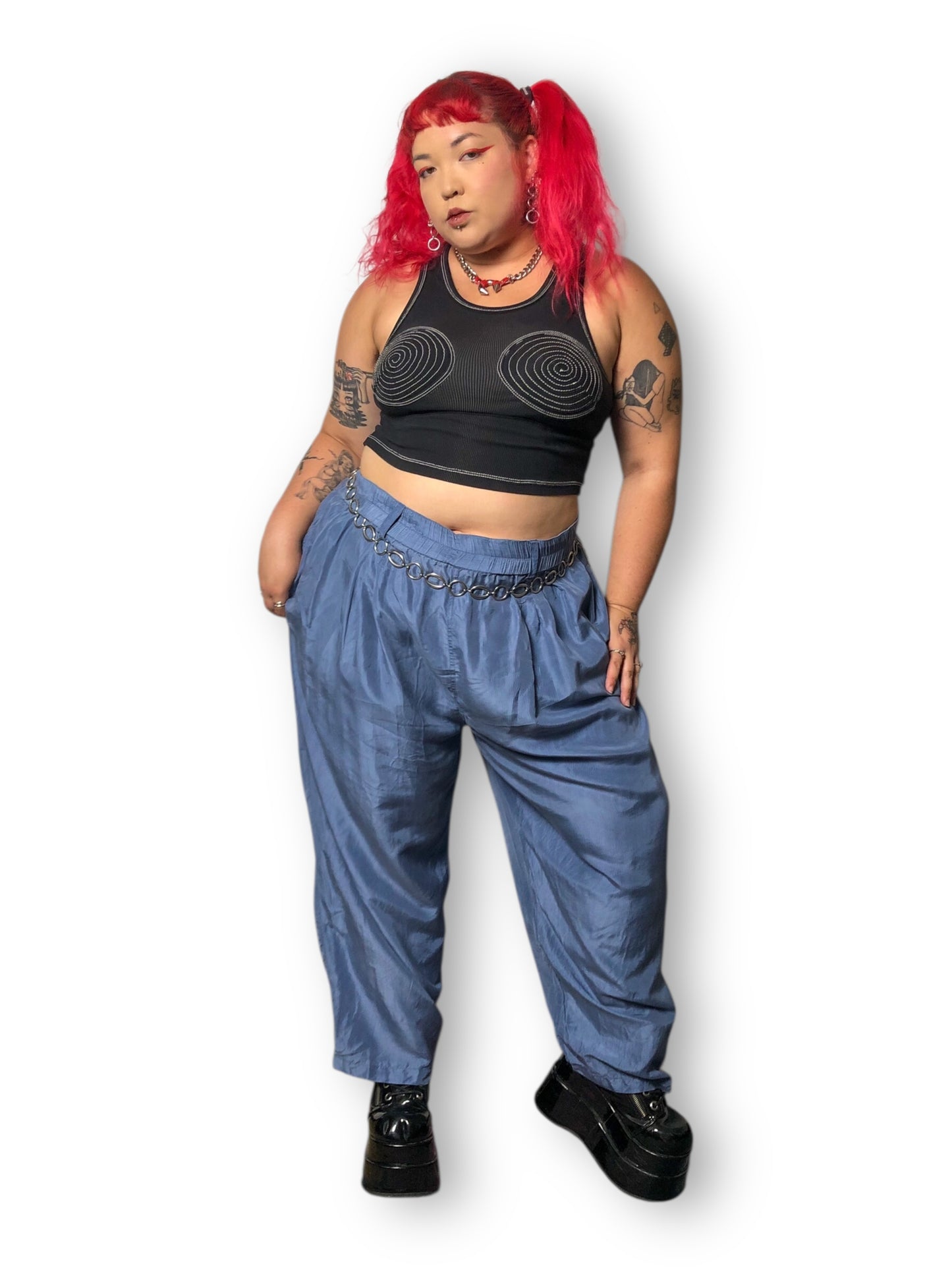 90’s Venezia Vitale Steel Blue Pants (3X)