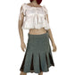 Y2K Worthington Knit Pleated Mini Skirt (M)