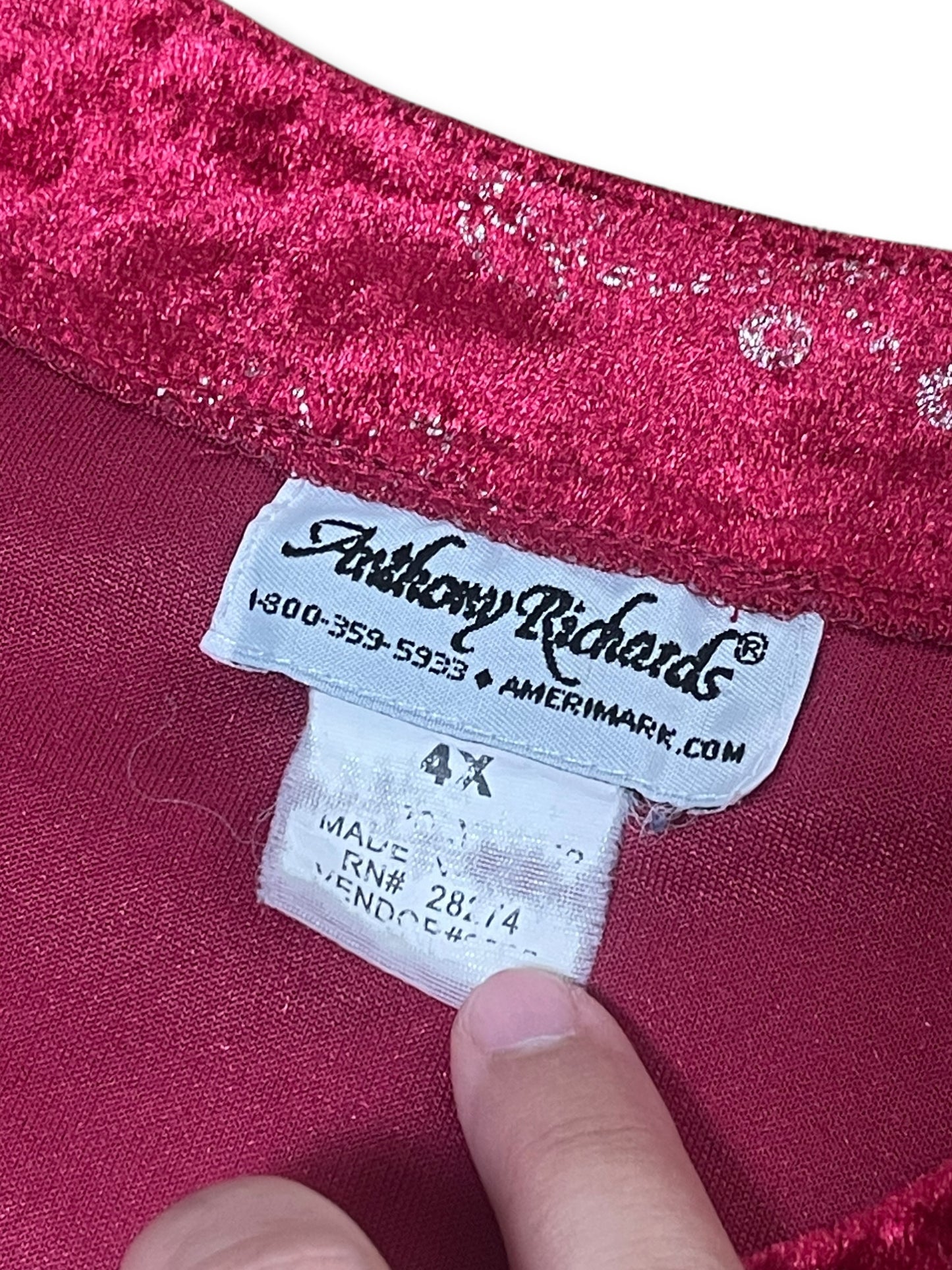 Y2K Velvet Long Sleeve Shirt (4X)