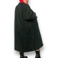 70’s/80’s Samuel Robert by Peter Hatsi Androu Black Trench Coat (2X)
