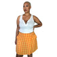 90’s/Y2K Kathie Lee Yellow and Orange Plaid Skort (2X)