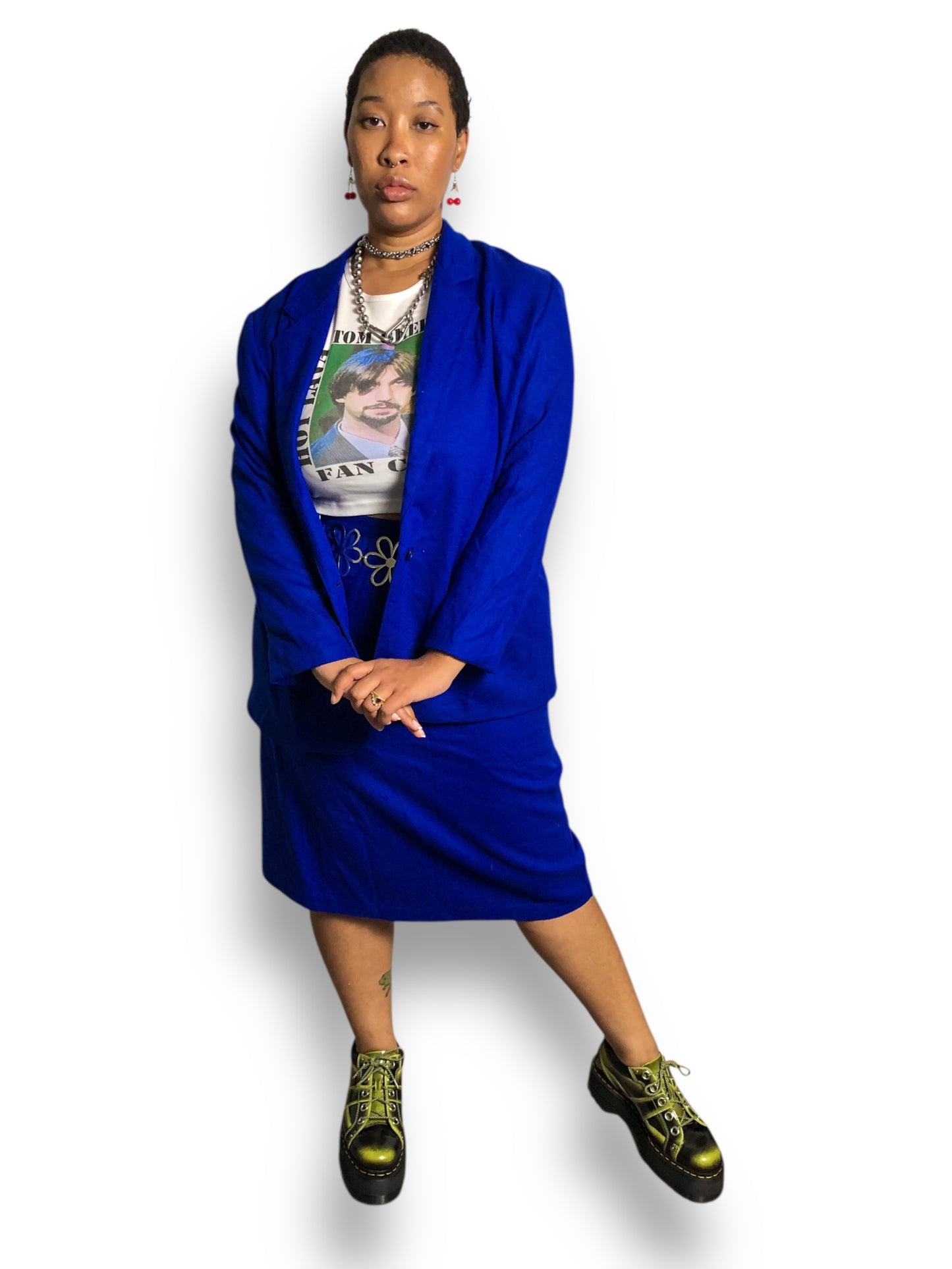 80’s/90’s Alfred Dunner Royal Blue Skirt Suit (XL)