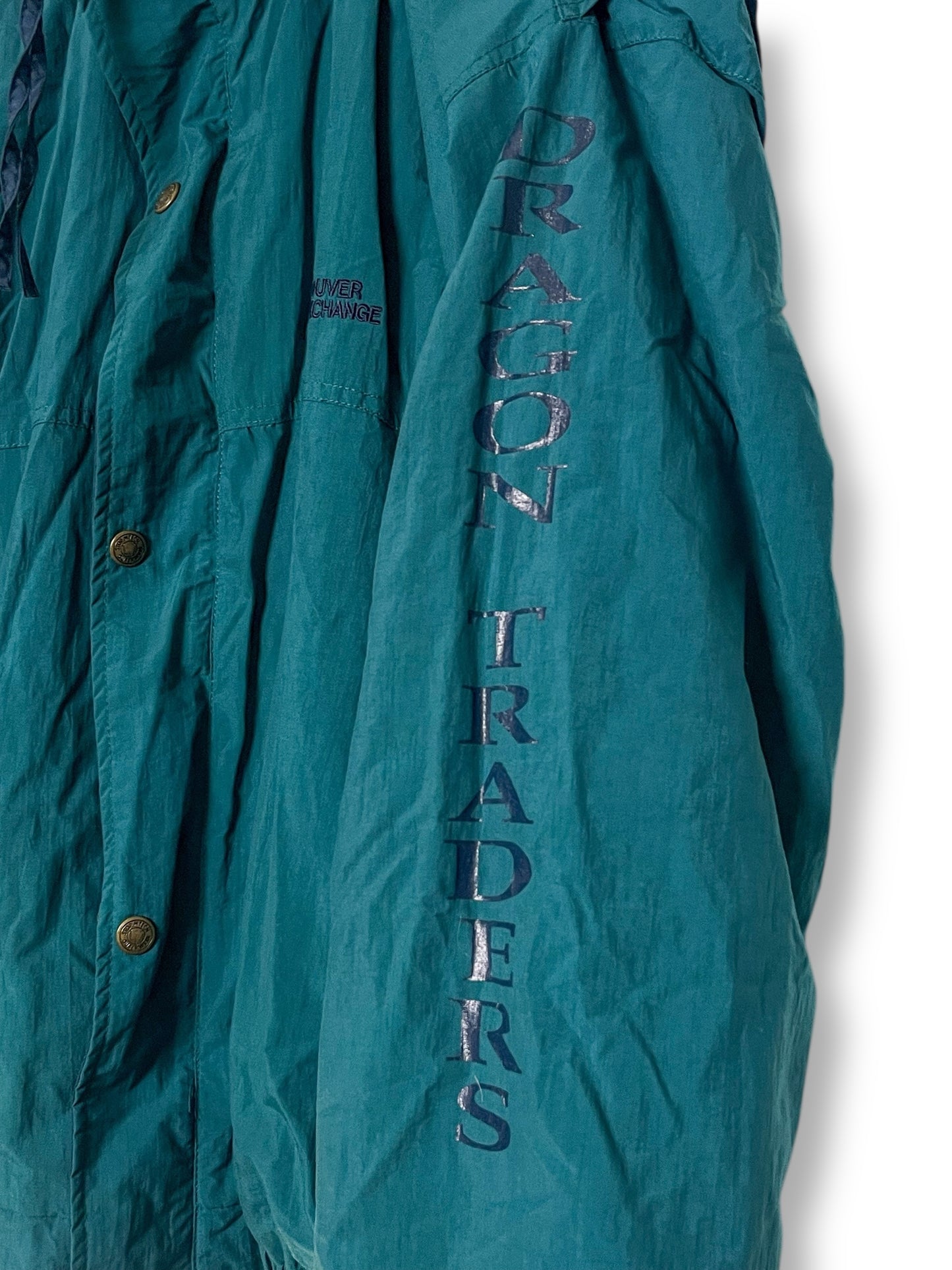 90’s Teal Blue Windbreaker (L)