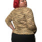 90’s/Y2K Kathie Lee Tan Chenille Embroidered Long Sleeve Top (XL)
