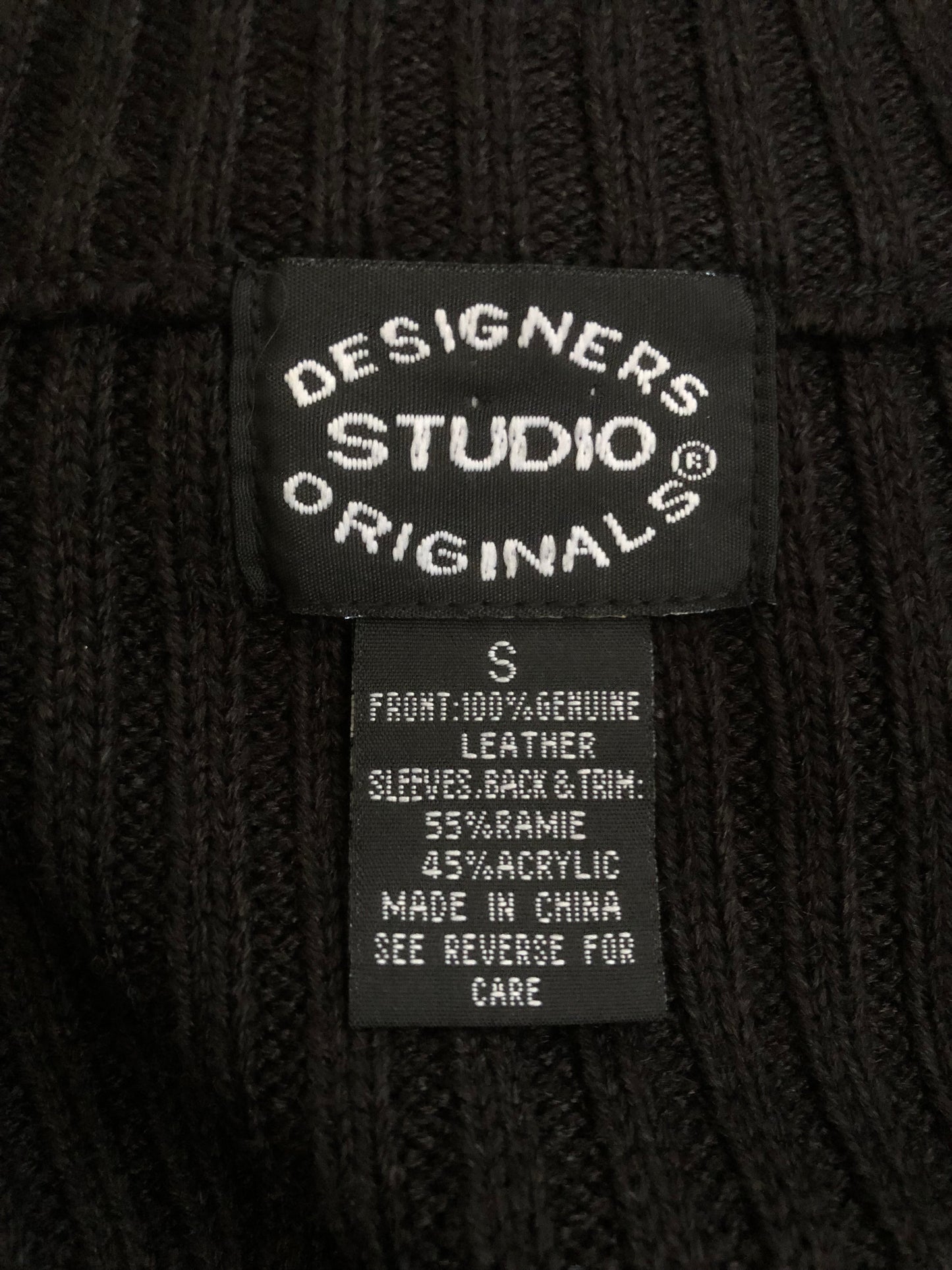 90’s Designers Studios Originals Suede Knit Sweater (S)