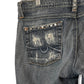 Y2K Medium Wash Distressed Jeans (S)