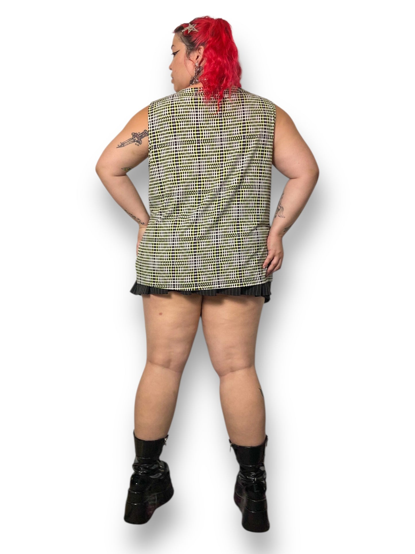 Y2K/Modern Liz Claiborne Retro Polka Dot Tank Top (3X)