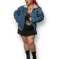 90’s Casual Place Sherpa-Lined Denim Jacket (L)