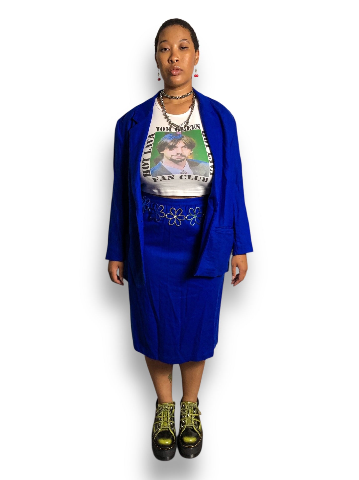 80’s/90’s Alfred Dunner Royal Blue Skirt Suit (XL)