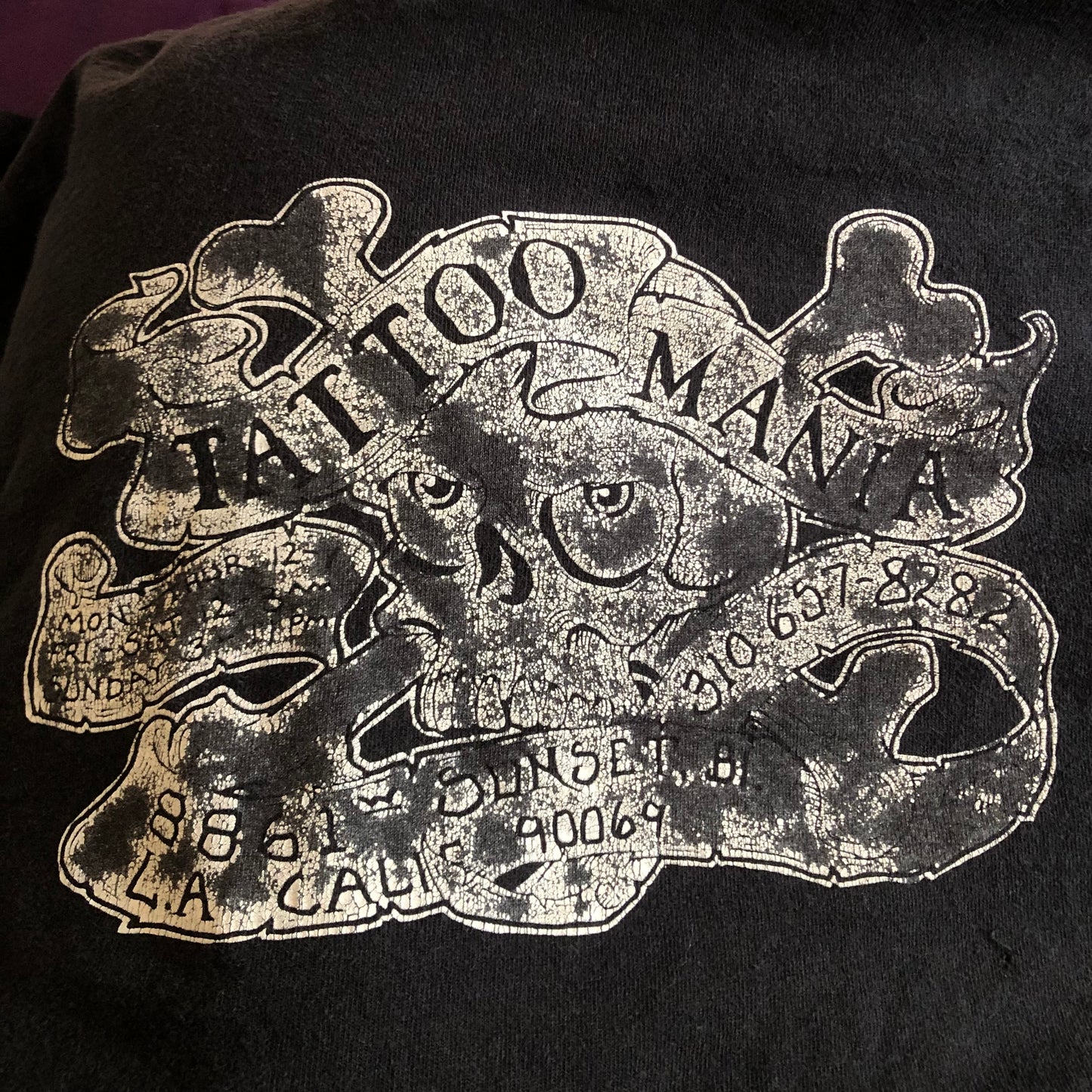 90’s/Y2K Graphic Print Black T-Shirt (XL)