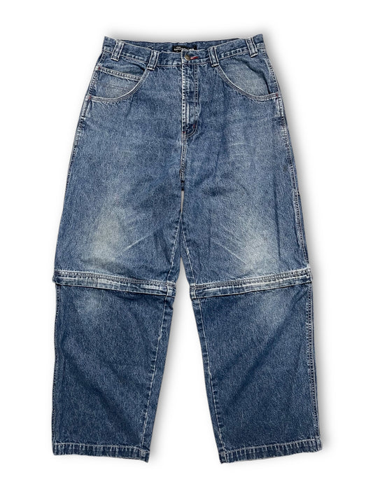 Y2K No Boundaries Denim Cargo Jeans (L/XL)