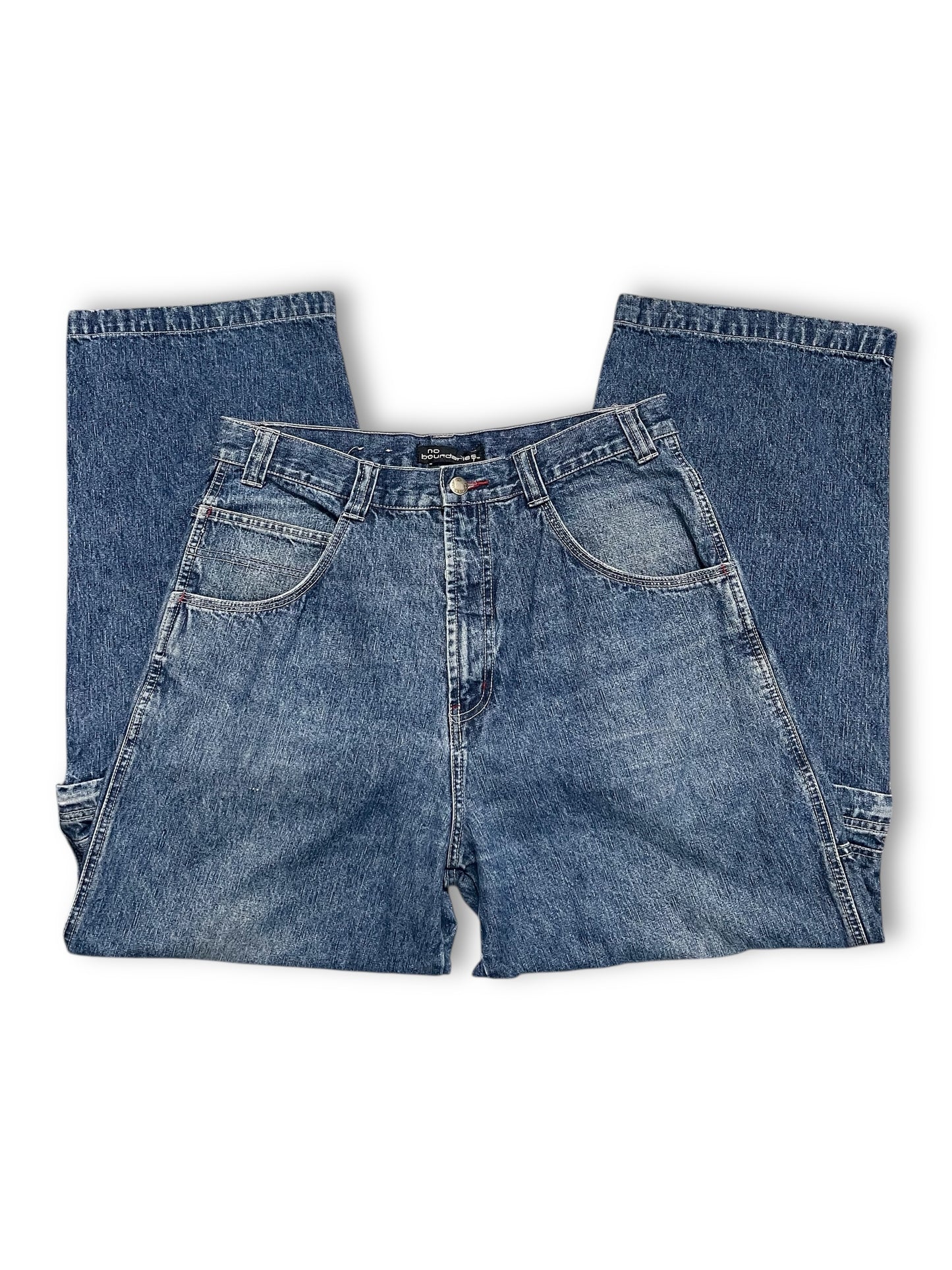 Y2K No Boundaries Denim Cargo Jeans (L/XL)