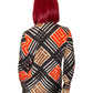70’s Lady Arrow Retro Geometric Patterned Blouse (L)