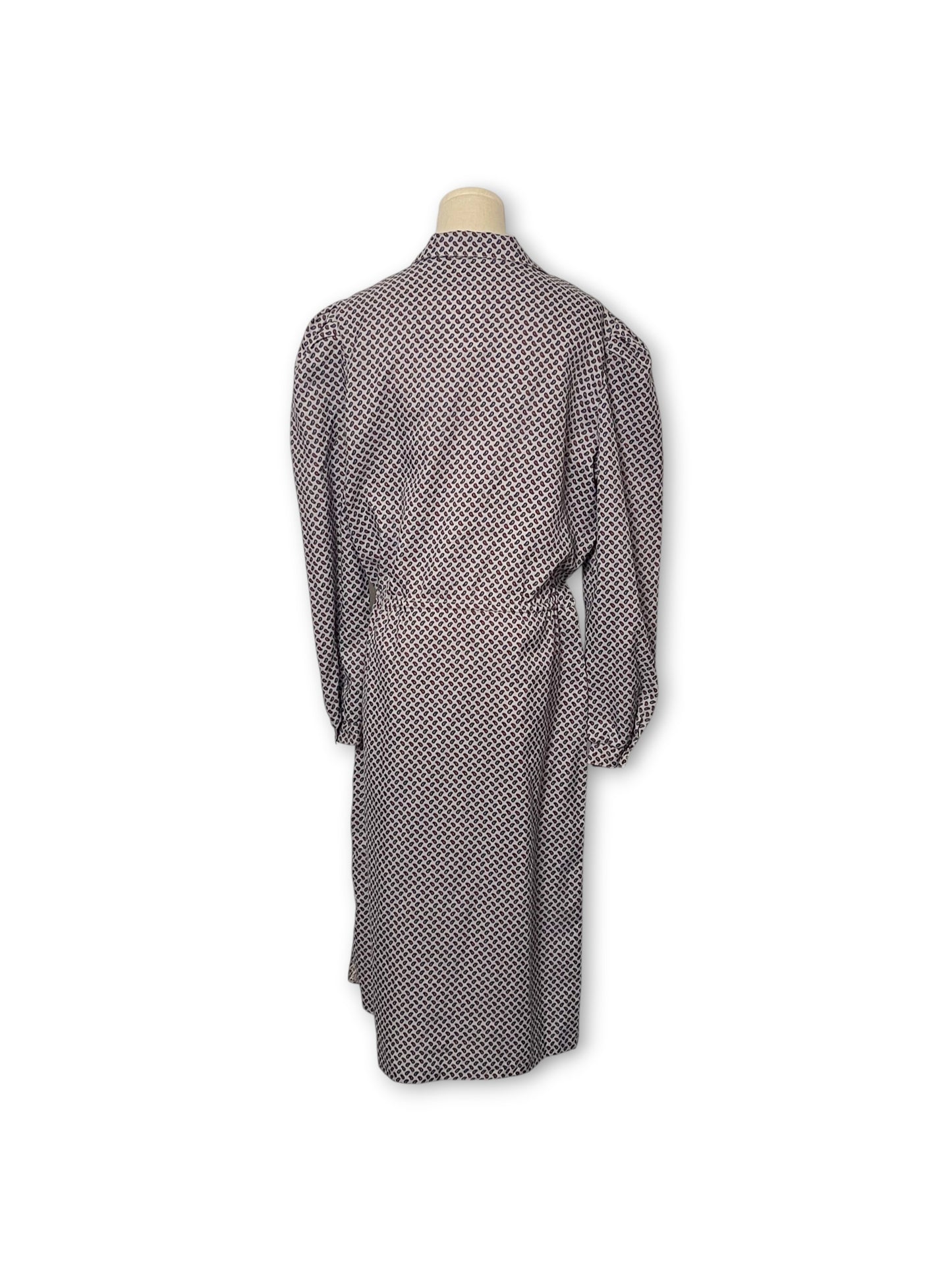 80’s Retro Paisley Shirt Dress (XL)