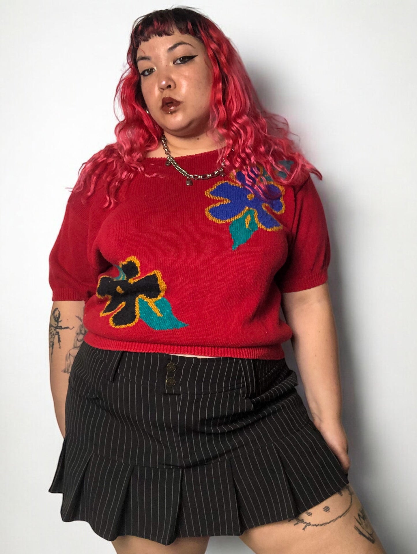 80’s Rejoice! Red Knit Shirt (2X)