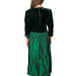 80’s Lanz Originals Dark Green Retro Prom Dress (L/XL)