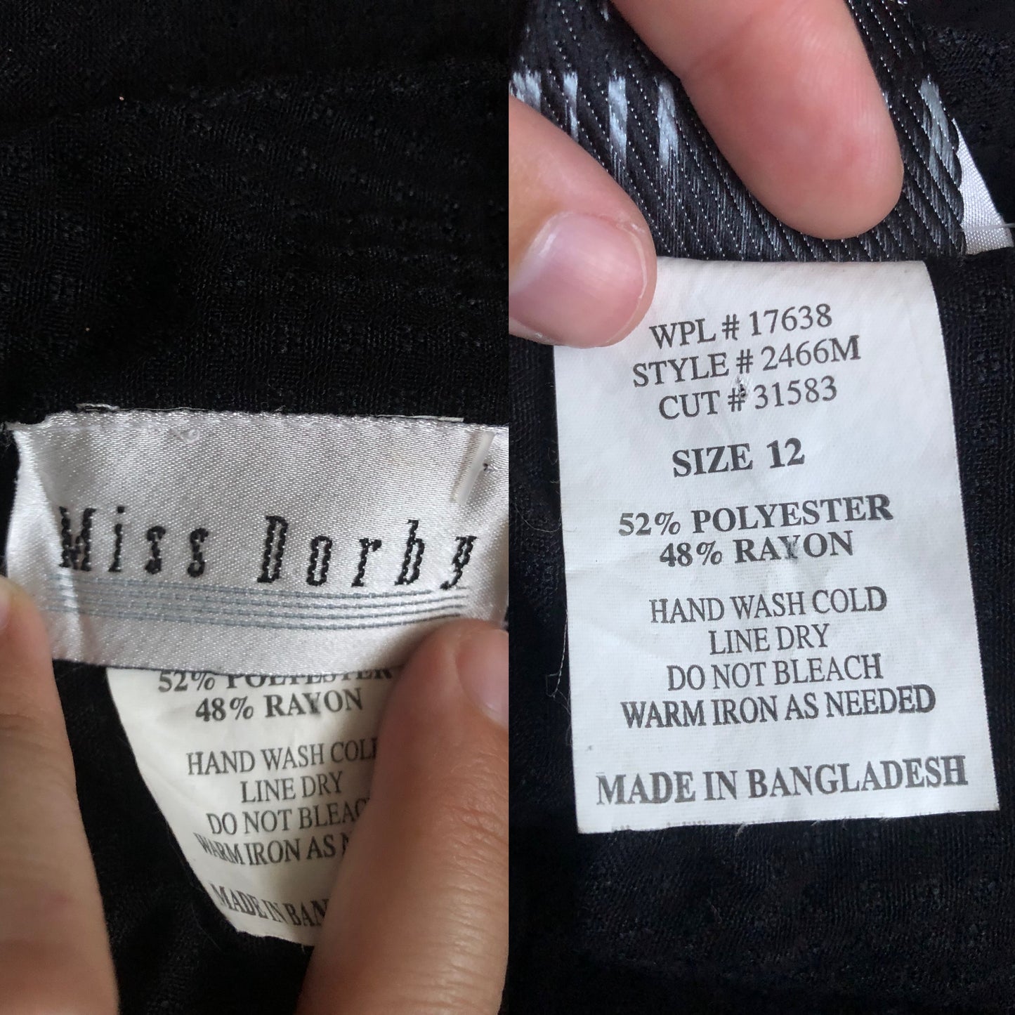 90’s/Y2K Miss Dorby Black Retro Maxi Dress (L/XL)