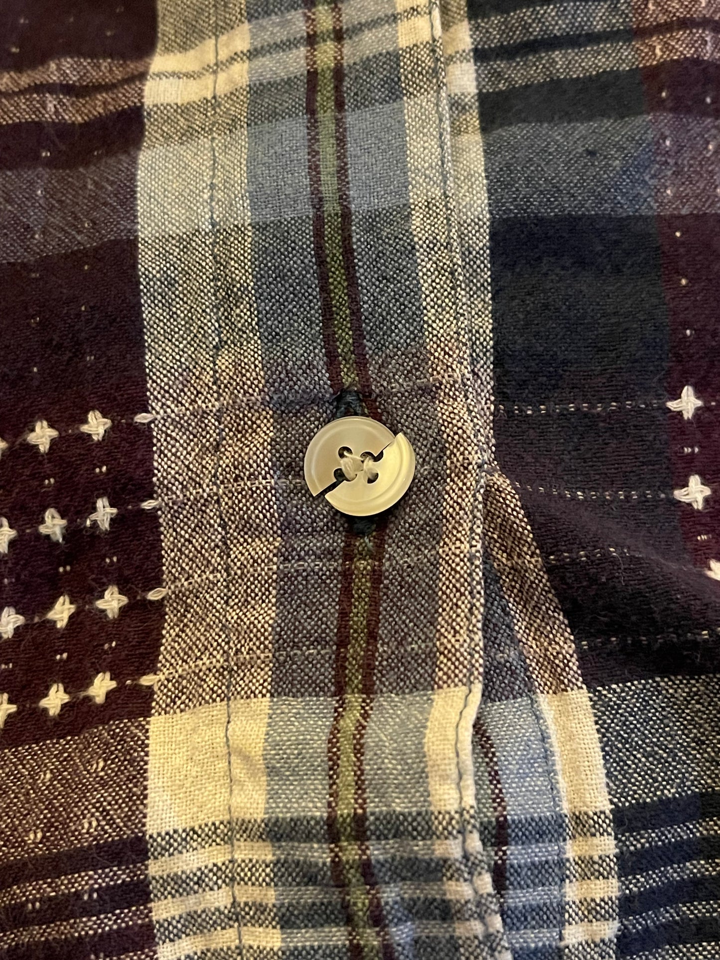 90’s Plaid Button Down Shirt (XL/1X)