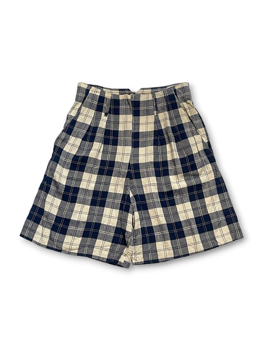 80’s Plaid High Waist Shorts (S/M)