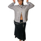 90’s/Y2K The Tall Collection Gray Button Down Shirt (2X)