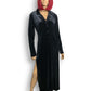 Y2K Be Smart Black Velvet Duster Cardigan (M)