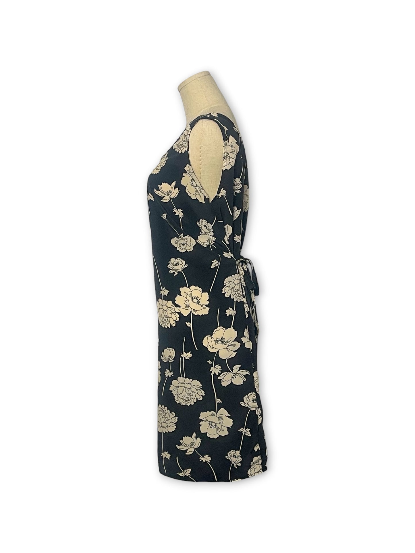 Y2K Floral Print Mini Dress (L/XL)