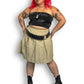 90’s/Y2K Mills Uniform Co Khaki Pleated Skirt (2X)