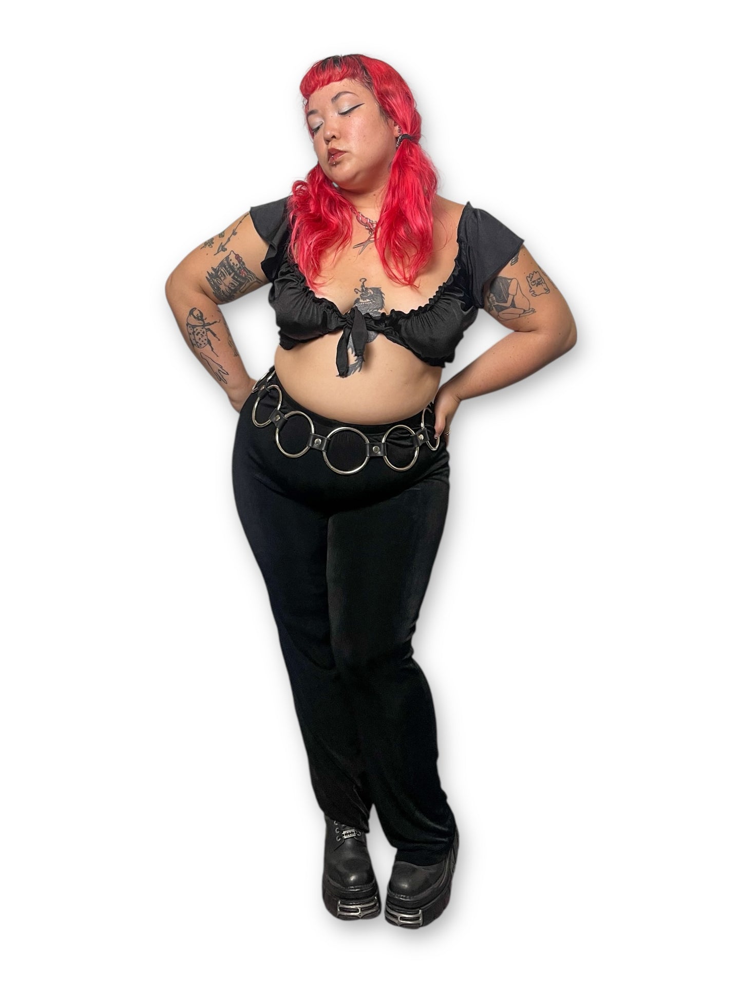 90’s Black Slinky Pants (XL/1X/2X)
