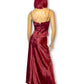 90’s Rebecca Burgundy Satin 3-Piece Evening Set (XS)