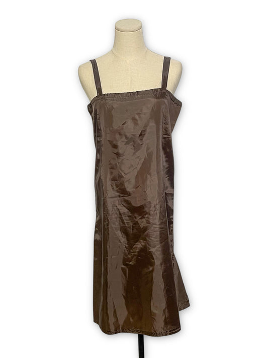 Vintage Brown Slip Dress (M)