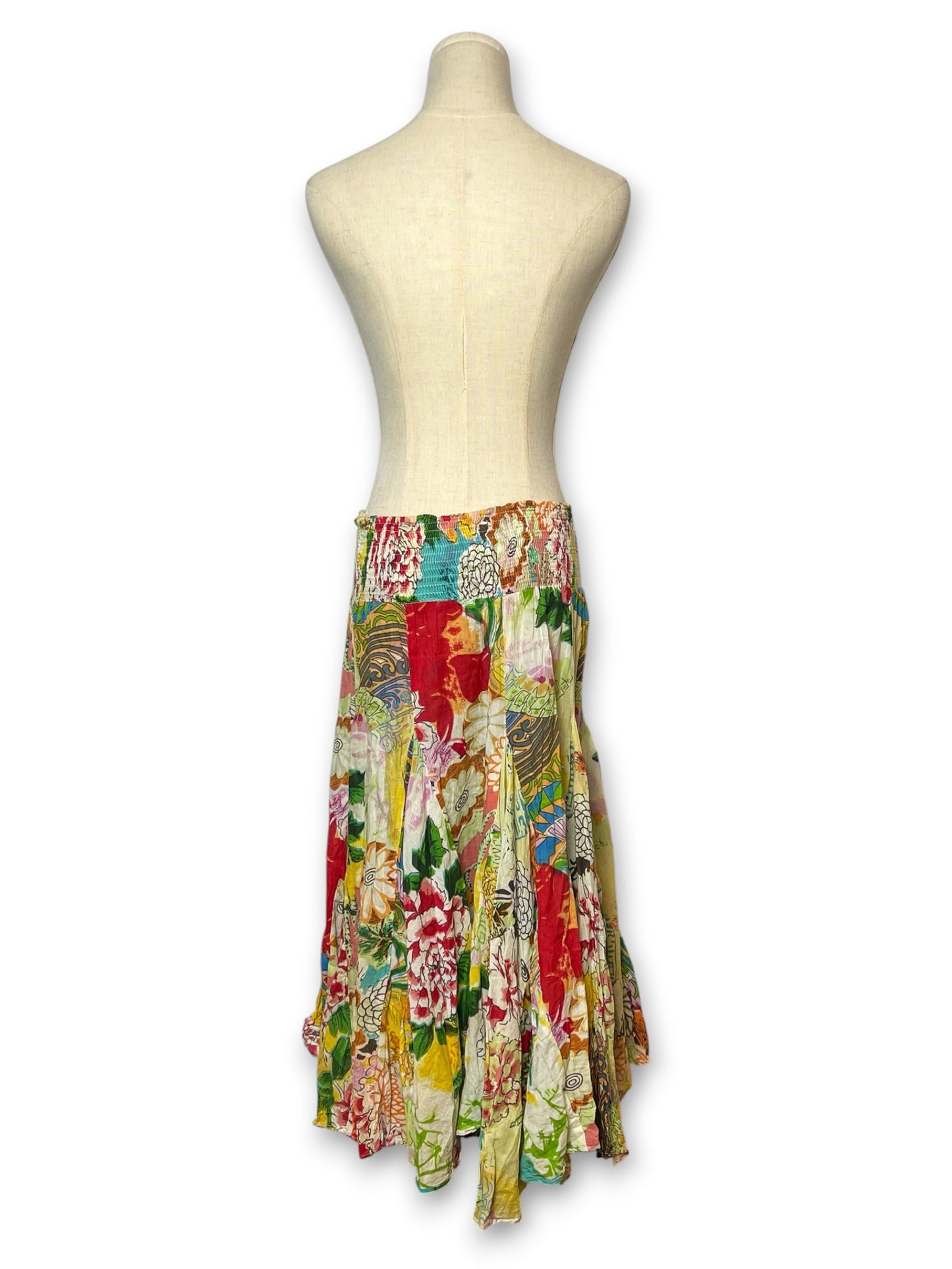 Y2K Boho Fairy Print Skirt (S/M/L)