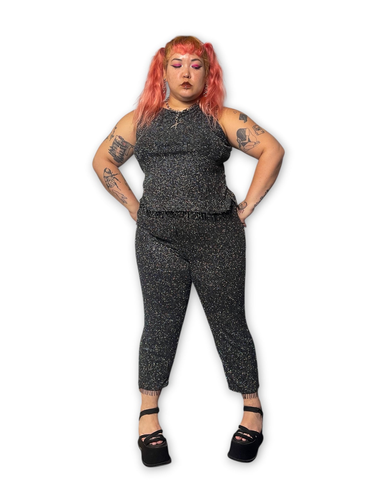 90’s Goth Glam 2-Piece Set (XL/1X)