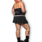 Y2K Worthington Black Satin Tank Top (2X)