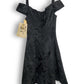 90’s Gunne Sax by Jessica McClintock Black Floral Brocade Cocktail Dress (XXS)
