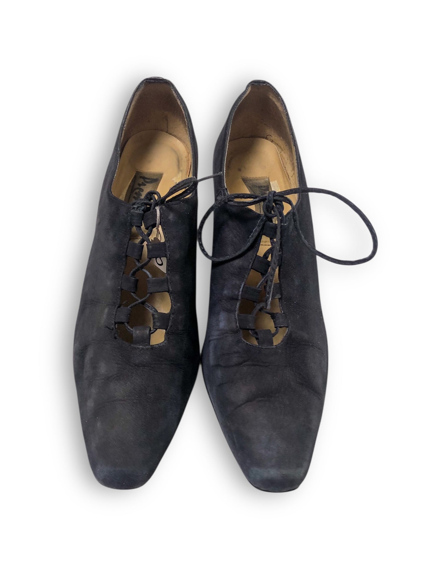 80’s/90’s Premier Black Suede Heels (7.5)