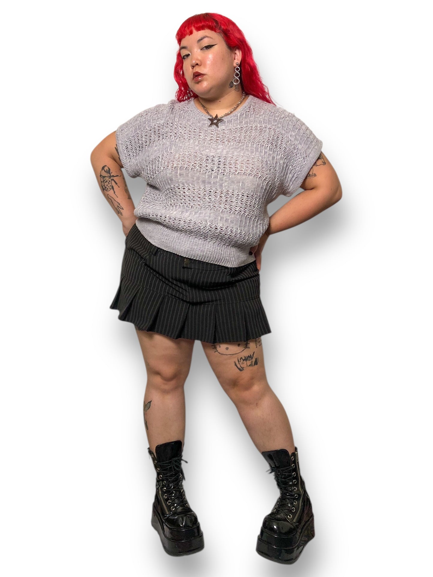 90’s TanJay Gray Sweater Vest (2X)