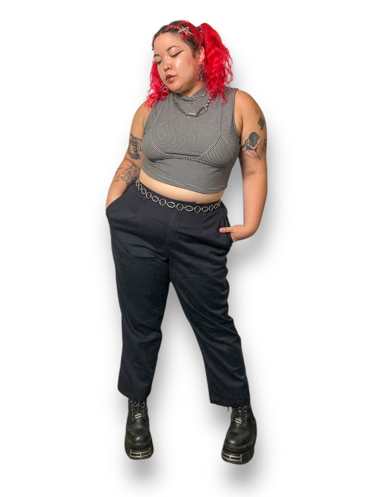 Y2K Elisabeth by Liz Claiborne Black Trousers (2X)