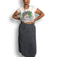90’s/Y2K Merona Gray Floral Maxi Skirt (XL)