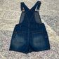 90’s/Y2K Dark Wash Denim Short Overalls (M)