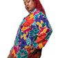 80’s S.G. Sport Colorful Retro Print Blouse (3X)