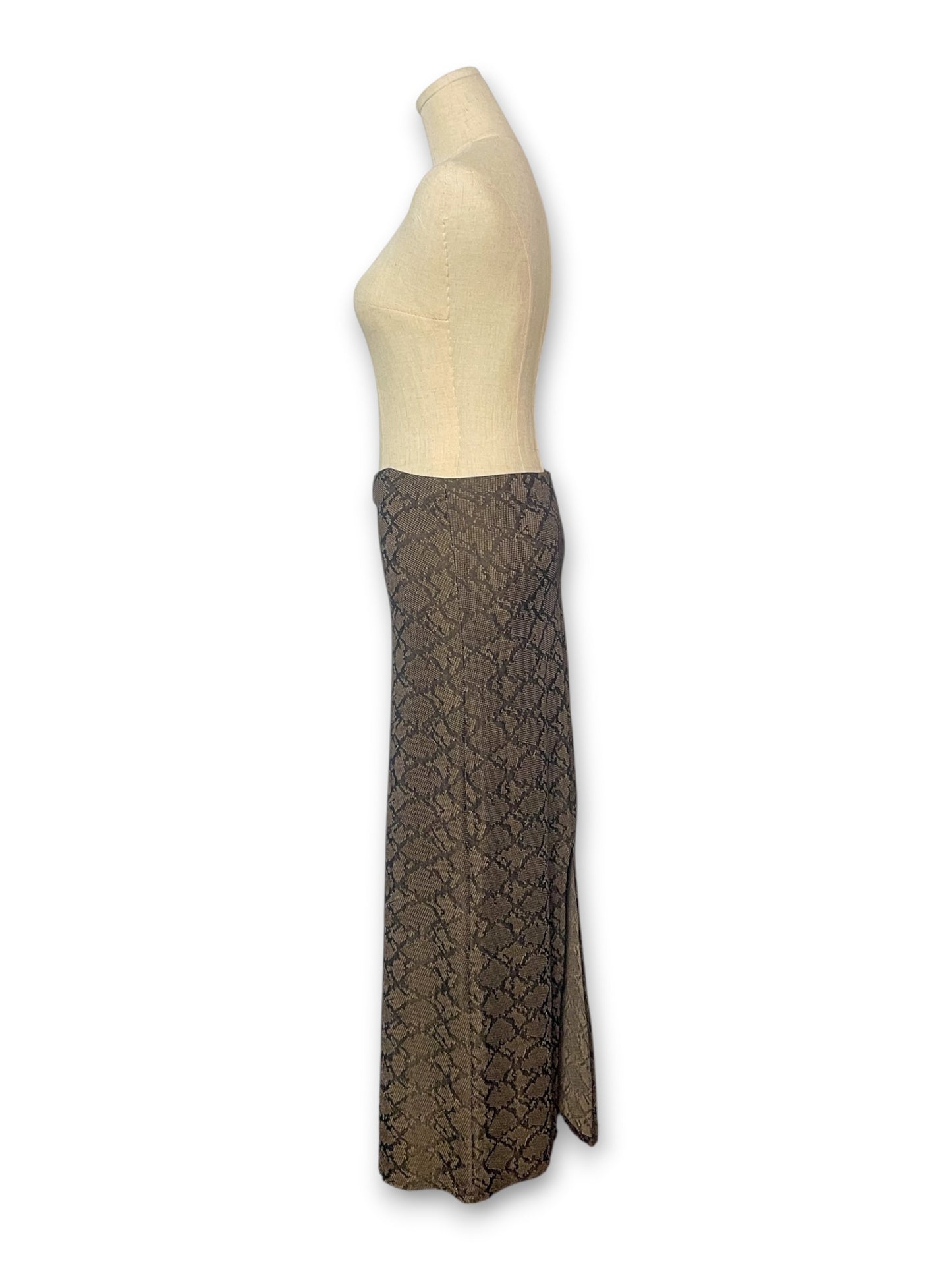 90’s Snake Print Maxi Skirt (XS/S/M)