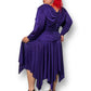 80’s David Rose Purple Retro Cocktail Dress (2X)