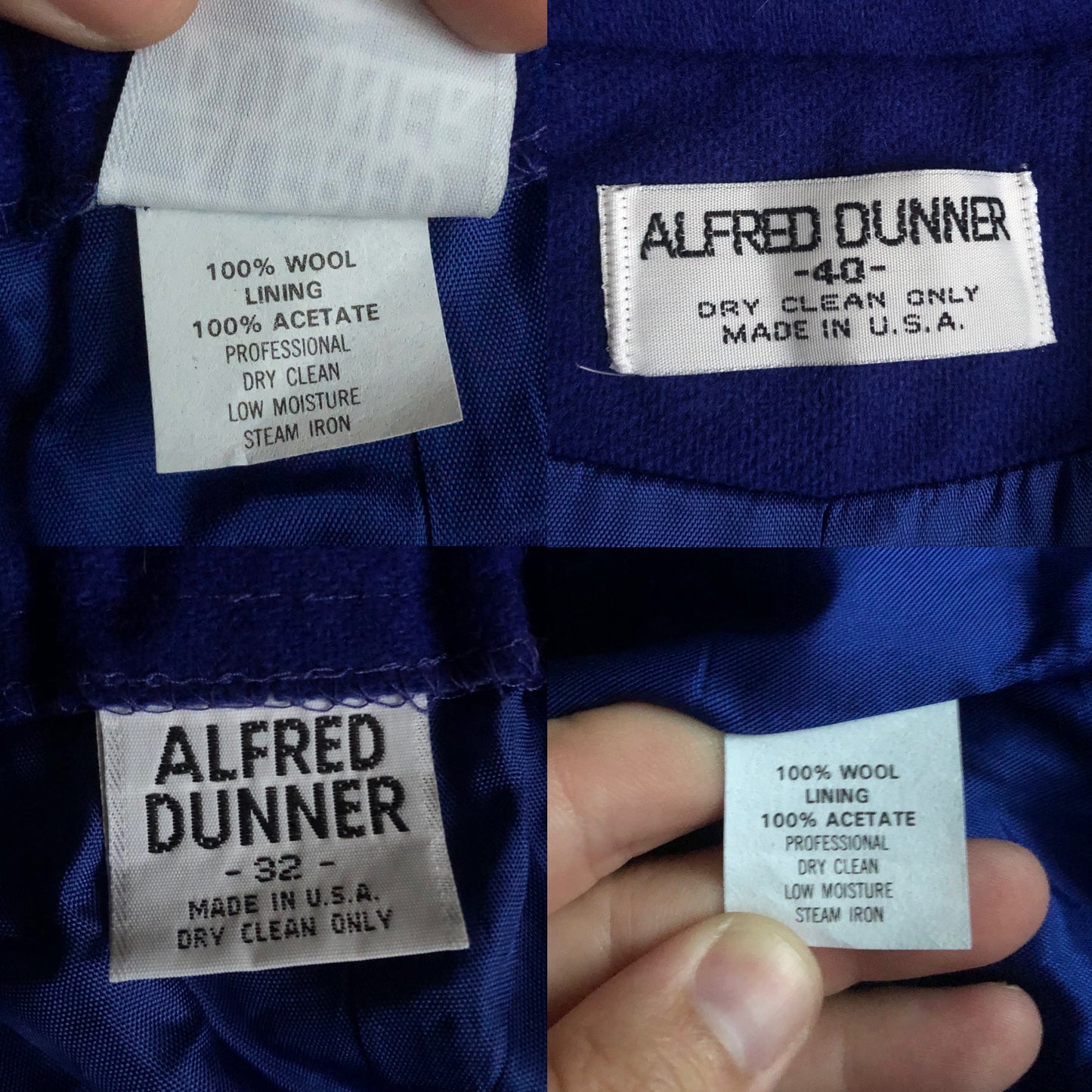 80’s/90’s Alfred Dunner Royal Blue Skirt Suit (XL)