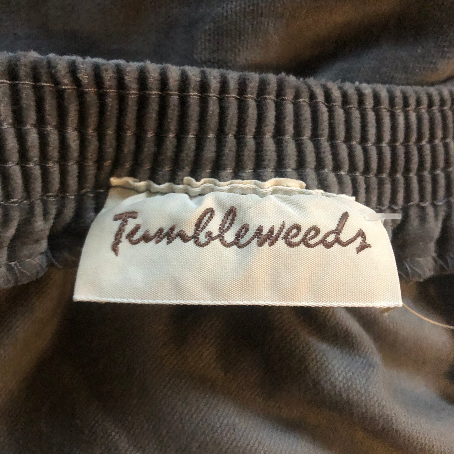 80’s/90’s Tumbleweeds Gray Velvet Skirt (XL/2X/3X)