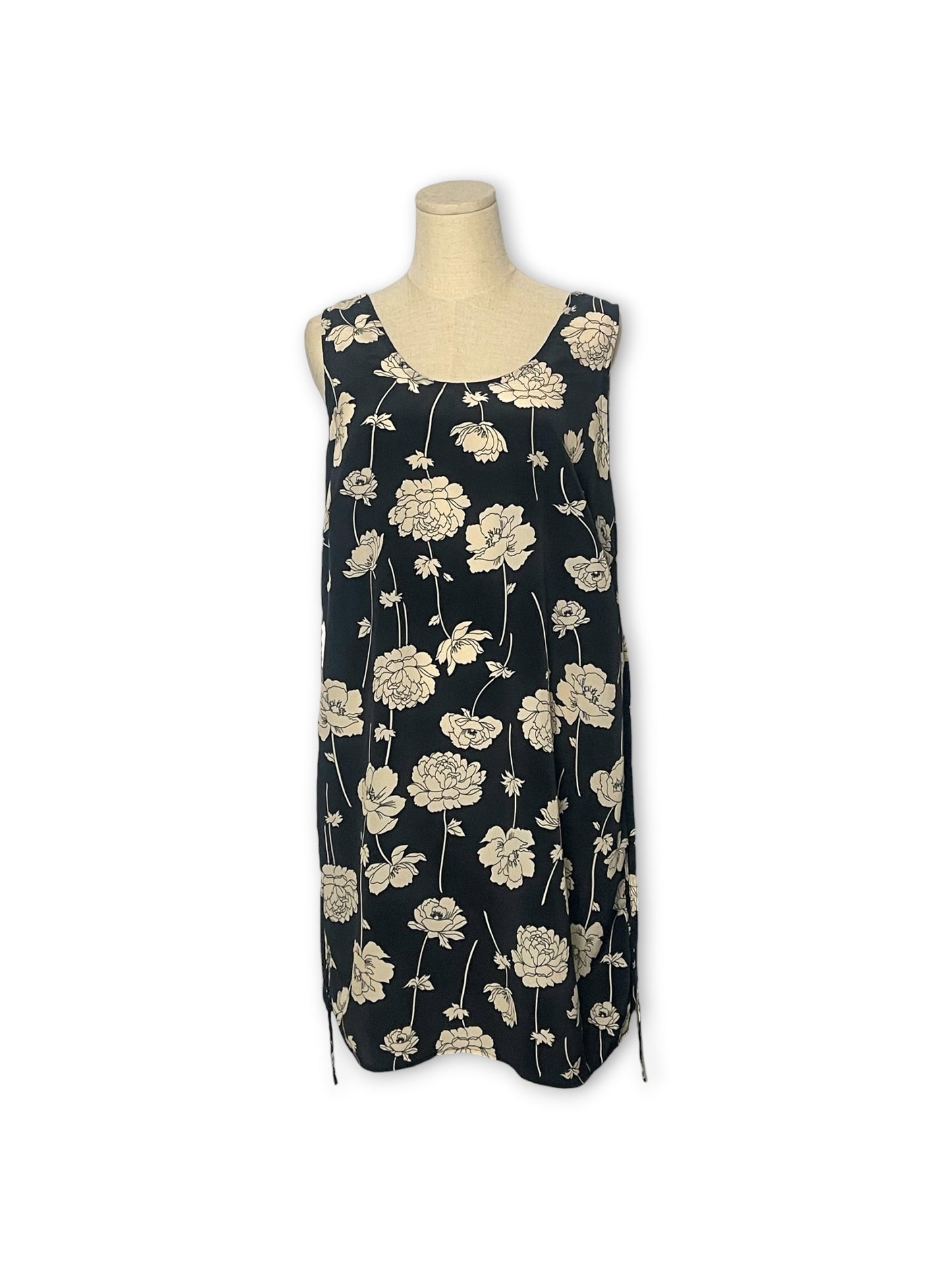Y2K Floral Print Mini Dress (L/XL)