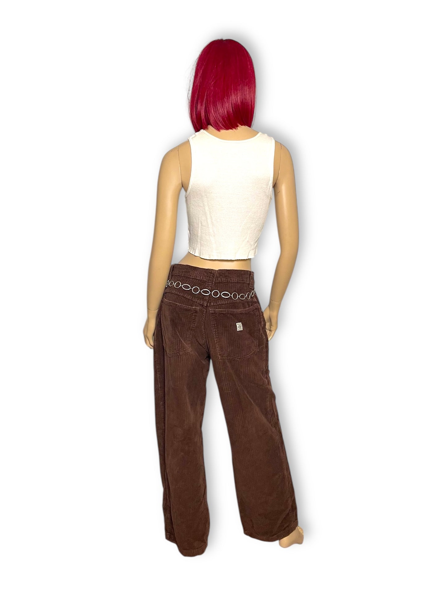80’s/90’s Big House Drill Brown Corduroy Work Pants (L)