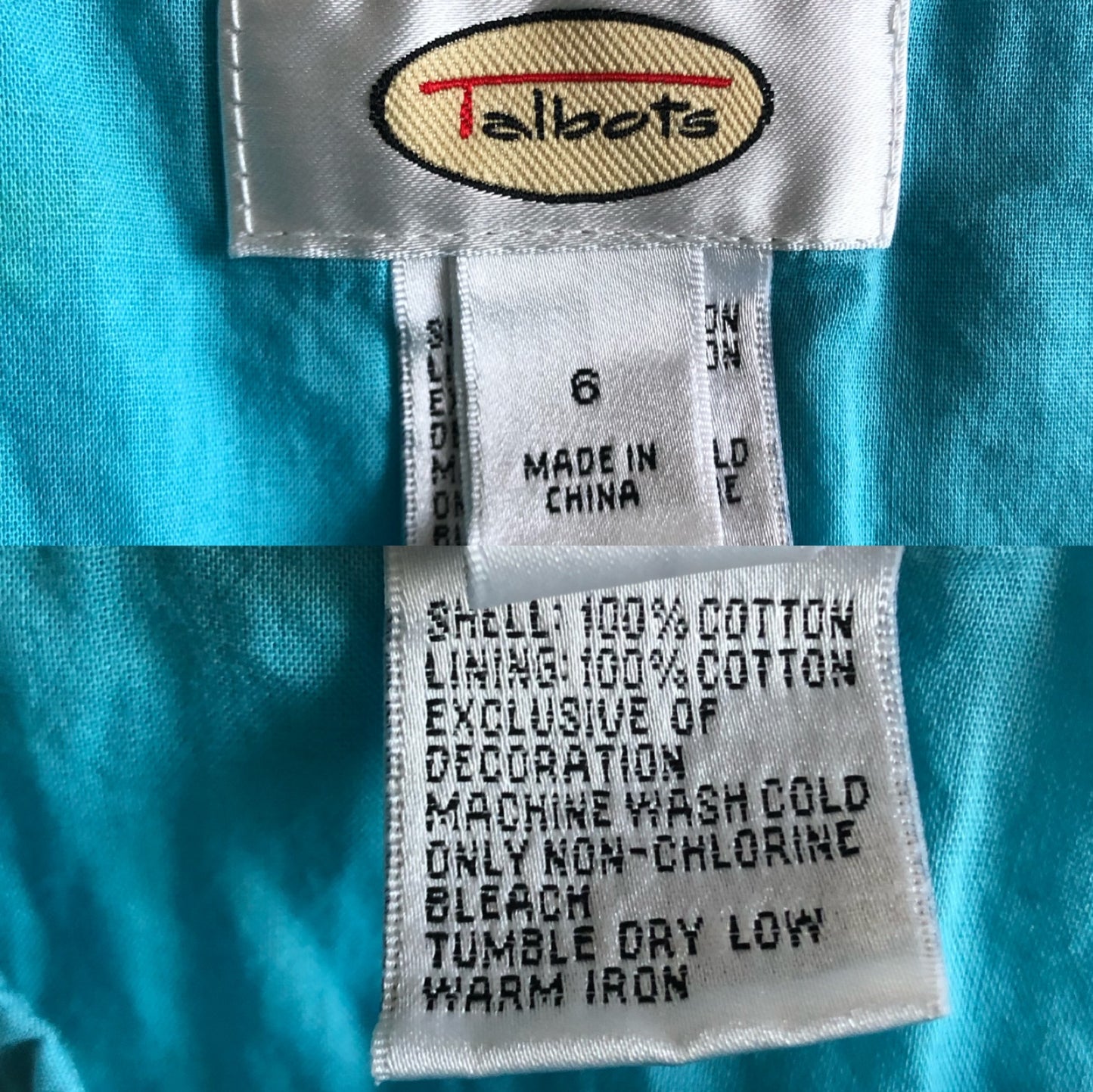 90’s Talbots Cyan Blue Skirt (M)
