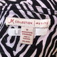 Y2K/Modern JM Collection Black and White Patterned Shirt (M)
