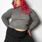80’s Designers Plus Gray Turtleneck Sweater (L/XL)